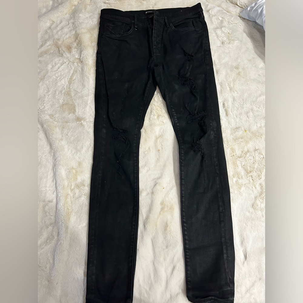 Black Purple Brand Jeans